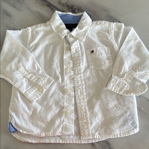 Tommy Hilfiger Other - TOMMY HILFIGER White Button Down Shirt Classic Cotton - Toddler Boy 18 months